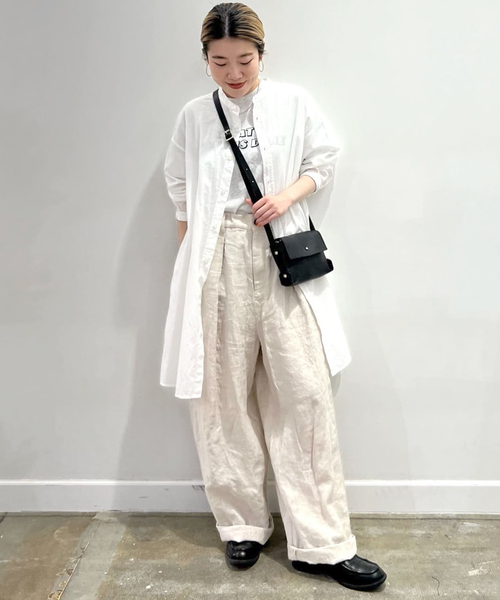 ジャーナルスタンダードラックス | リネンチェック タックパンツ JOURNAL STANDARD LUXE（ジャーナルスタンダード ラックス）の
