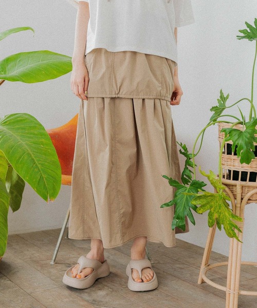 niko and（ニコアンド）の「2WAYキャミワンピ×スカート（スカート