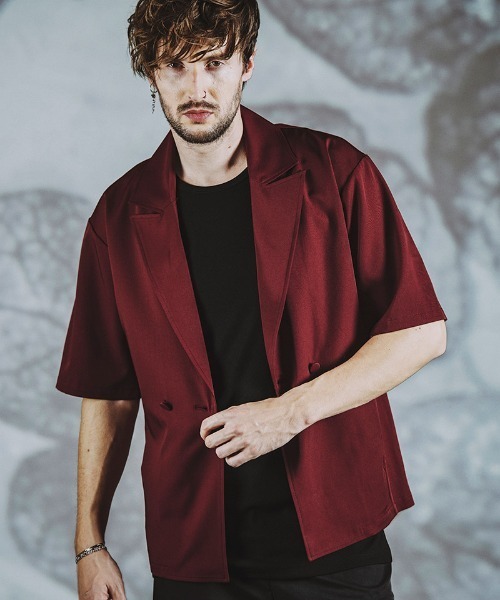 mj9912-ﾊｰﾌｽﾘｰﾌﾞﾀﾞﾌﾞﾙﾌﾞﾚｽﾄJKT ジャケット（その他アウター）｜NO ID.（ノーアイディ）