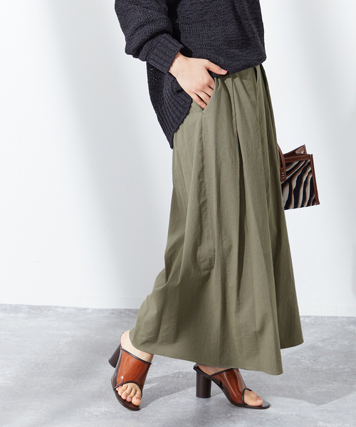 journal standard L'essage（ジャーナルスタンダードレサージュ）の「《追加2》コットンリネンキュロットパンツ（その他パンツ・レディース・ブルー/カーキ/ブラック・FREE）」の10枚目の写真