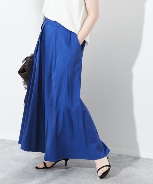 journal standard L'essage（ジャーナルスタンダードレサージュ）の「《追加2》コットンリネンキュロットパンツ（その他パンツ・レディース・ブルー/カーキ/ブラック・FREE）」の14枚目の写真