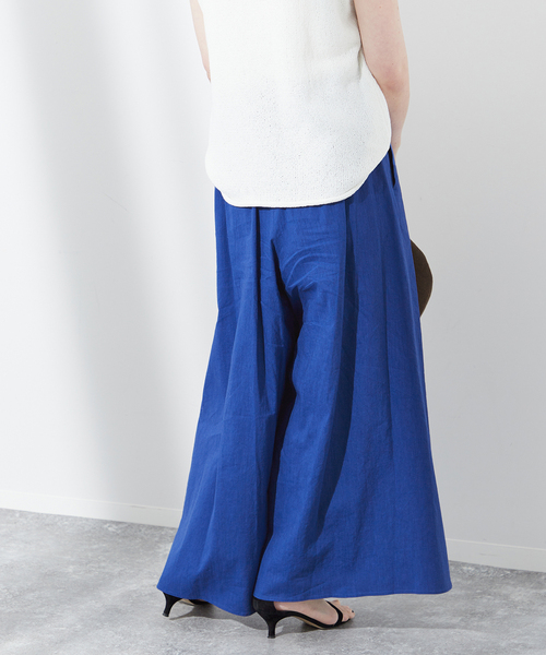 journal standard L'essage（ジャーナルスタンダードレサージュ）の「《追加2》コットンリネンキュロットパンツ（その他パンツ・レディース・ブルー/カーキ/ブラック・FREE）」の15枚目の写真