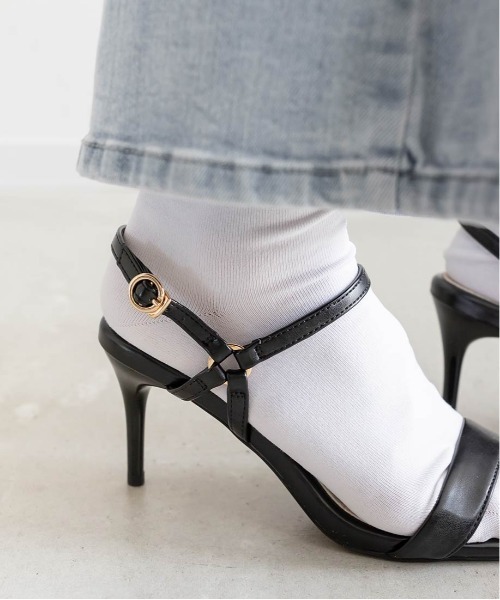 【セール】メタルリング ストラップサンダル（サンダル）｜RANDA（ランダ）