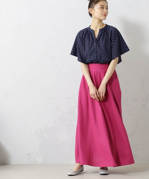 FOUND GOOD(ファウンドグッド)の「接触冷感・UV. 速乾・お手入れ簡単コタットスキッパーシャツ(シャツ/ブラウス・レディース・ブラック/ホワイト系5/ブラウン系5/グレー系/ブルー系/ブルー系1/グレー系1/ピンク系・L/M/S)」の8枚目の写真