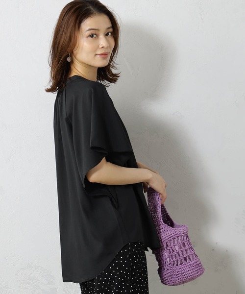 FOUND GOOD(ファウンドグッド)の「接触冷感・UV. 速乾・お手入れ簡単コタットスキッパーシャツ(シャツ/ブラウス・レディース・ブラック/ホワイト系5/ブラウン系5/グレー系/ブルー系/ブルー系1/グレー系1/ピンク系・L/M/S)」の14枚目の写真