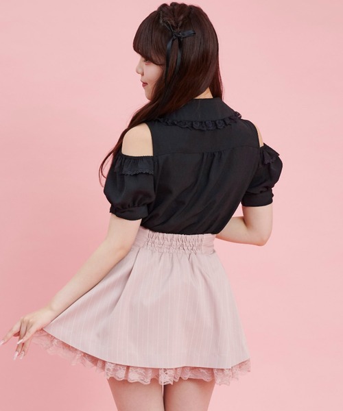 Secret Honey（シークレットハニー）の「ウエストレースアップスカパン（その他パンツ・レディース・ブラック/ピンク/グレー・MEDIUM）」の12枚目の写真