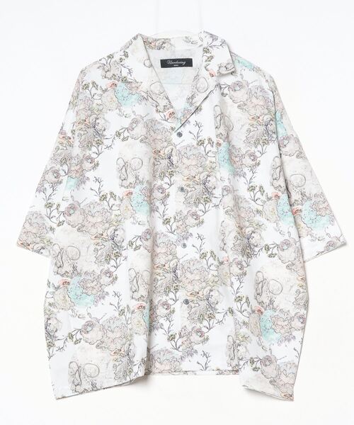 unrelaxing（アンリラクシング）の「ビッグシルエット総柄開襟アロハシャツ（シャツ/ブラウス・メンズ・ホワイト×ライム/Q/R/ブラック系その他3/ライトグレー系2/グレー系4/ベージュ系8/オリーブ系7/ライトグリーン系8/ブルー系1/パープル系4/ピンク系4/ホワイト×グレー/ミント/ラベンダー/ピンク/ベージュ系5/グリーン系6/ピンク系3/ライトグレー系4/その他3/ベージュ系7/カーキ系1/グリーン系7/ブラック系1/ブルー系5/グレー系6/ベージュ系9/パープル系1/イエロー系3/その他22/ローズ系3/ブラック系3/ホワイト系2/ブラウン系1/アイボリー系3/ブルー系6/パープル系3/その他25/ホワイト系1/ブラック系9/パープル系5/パープル系6/ブラック系7/ブラック系8/ブルー系7/ブルー系8/ホワイト系3/ブルー系2/ブラック系2/グリーン系3/ベージュ系3/グリーン系1/グリーン系8/ブラック系5/カーキ系8/ライトグリーン系5/その他26/M/ライラック系/ブラック系4/パープル系9/イエロー系4/その他21/B/ホワイト系7/オリーブ系8/ふじ色系4/パープル系8/A/グリーン系9/パープル系2/パープル系7/カーキ系/ふじ色系2/ふじ色系3/その他1/ホワイト系4/ベージュ系2/アイボリー系1/ダークグリーン系5/カーキ系5/グリーン系/パープル系その他/パープル系その他2/ライラック系4/カラフル/ホワイト系5/ライトグレー系3/ベージュ系1/アイボリー系/オリーブ系5/ネイビー系9/ブルー系4/ブラック系6/オリーブ系/ネイビー系5/ネイビー系6/ライラック系3/その他27/レッド系5/ダークアッシュ/Y/レッド/Z/ブラック系その他6/カーキ系3/ホワイト系8/クリアグリーン/その他28/ピンク系1/O/クリアブルー/その他16/C/ブラック系/パープル系その他3/その他23/その他31/ブラック系その他4/ネイビー系4/グリーン系2/ブラック系その他/その他14/その他15/その他10/レオパード/ブルーグラス/ホワイト×ブルー/グレー系1/ライトカーキ/D/ピンク系5/その他2/レッド系3/アイボリー/G・FREE）」の11枚目の写真