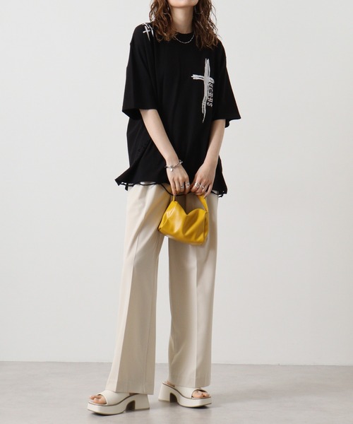 RE730（アールイーセブンサーティー）の「RE730 ダメージTシャツ（Tシャツ/カットソー・メンズ・ブラック系1/ブラック・M/XL/L）」の20枚目の写真