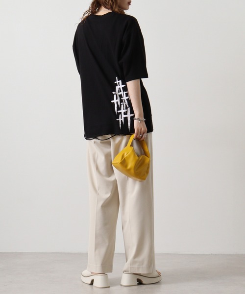 RE730（アールイーセブンサーティー）の「RE730 ダメージTシャツ（Tシャツ/カットソー・メンズ・ブラック系1/ブラック・M/XL/L）」の22枚目の写真