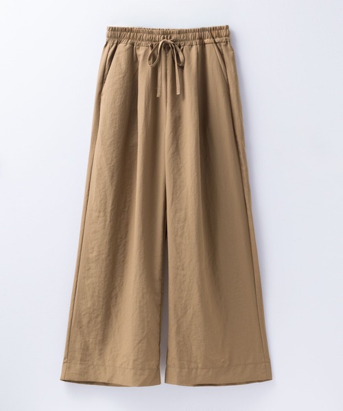 HusHusH（ハッシュアッシュ）の「HusHusH ハッシュアッシュ イージーワイドパンツ（その他パンツ・レディース・キャメル/ブラック・M/L）」の10枚目の写真