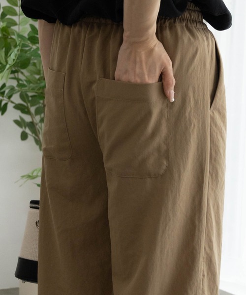 HusHusH（ハッシュアッシュ）の「HusHusH ハッシュアッシュ イージーワイドパンツ（その他パンツ・レディース・キャメル/ブラック・M/L）」の19枚目の写真