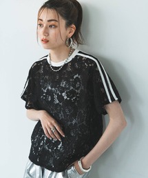 bohmal | スリーブラインレースTシャツ(Tシャツ/カットソー)