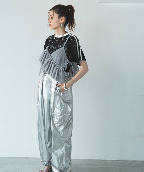bohmal（ボマール）の「スリーブラインレースTシャツ（Tシャツ/カットソー・レディース・ブラック/ホワイト・FREE）」の12枚目の写真