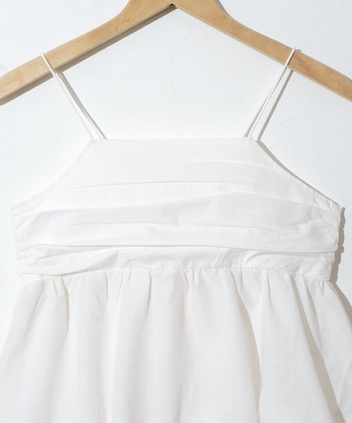 flower（フラワー）の「バルーンギャザービスチェ（キャミソール・レディース・ホワイト/ブラック・FREE）」の6枚目の写真