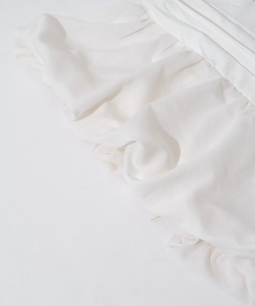 flower（フラワー）の「バルーンギャザービスチェ（キャミソール・レディース・ホワイト/ブラック・FREE）」の9枚目の写真