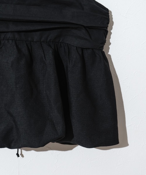 flower（フラワー）の「バルーンギャザービスチェ（キャミソール・レディース・ホワイト/ブラック・FREE）」の14枚目の写真