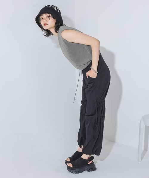 JEANASIS（ジーナシス）の「ダブルウエストカーゴパンツ/128243（カーゴパンツ・レディース・オフホワイト/グレー/ブラック・SMALL/MEDIUM）」の19枚目の写真