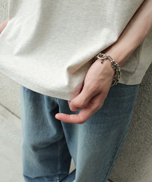CAMPHOR WOOD(カンファーウッド)の「single stitch official logo ringer tee / シングルステッチリンガーTシャツ(Tシャツ/カットソー・メンズ・オートミール/杢グレー・MEDIUM/LARGE)」の7枚目の写真