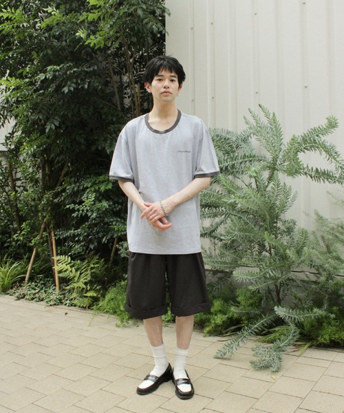 CAMPHOR WOOD(カンファーウッド)の「single stitch official logo ringer tee / シングルステッチリンガーTシャツ(Tシャツ/カットソー・メンズ・オートミール/杢グレー・MEDIUM/LARGE)」の10枚目の写真