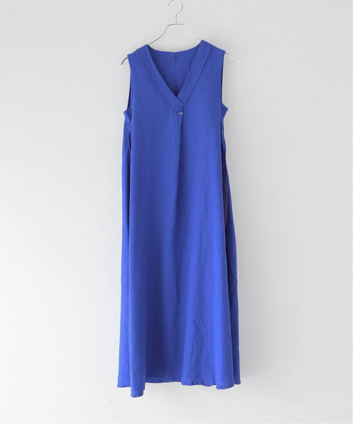 B.C STOCK(ベーセーストック)の「《追加》リネンレーヨンスリーブレスワンピース(ワンピース・レディース・ブラック/レッド/ダークブルー/ブルー・FREE)」の20枚目の写真
