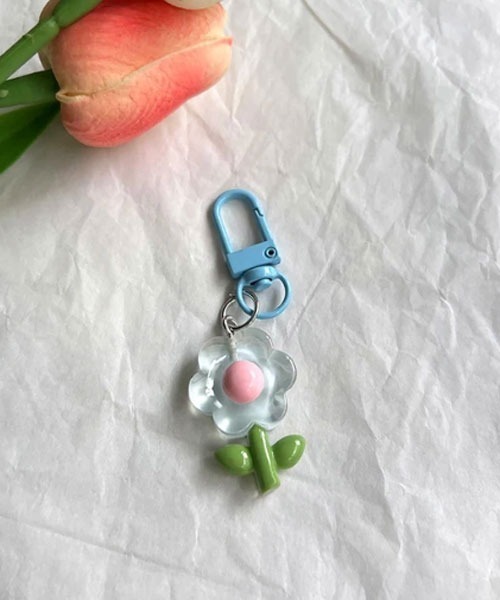 urge select】カラフル フラワーモチーフ キーホルダー/バッグチャーム