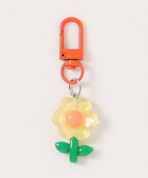 urge select】カラフル フラワーモチーフ キーホルダー/バッグチャーム