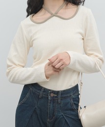 paravion | ホルターネックパイピング長袖トップス(Tシャツ/カットソー)