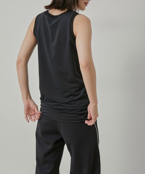 agnes b.（アニエスベー）の「【agnes b.×NERGY】UV＆吸水速乾 ファンクションタンクトップ（タンクトップ・レディース・ブラック/ブルー/ホワイト・FREE）」の21枚目の写真