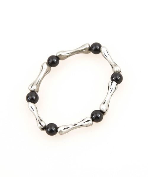 an meets zakka ボーン＆ストーンブレスレット / メンズ レディース