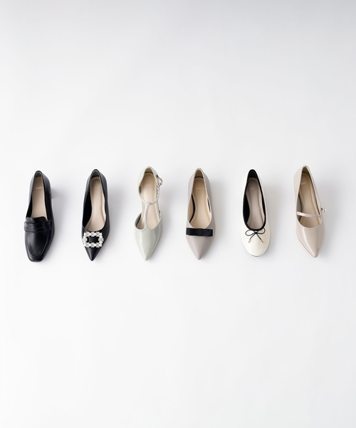 index（インデックス）の「◆スクエアトゥヒールローファー（パンプス・レディース・ベージュ/ブラック・02/03）」の11枚目の写真