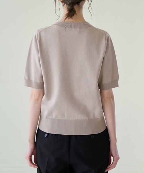 ROPE' PICNIC（ロペピクニック）の「綿シルクニットプルオーバー（ニット/セーター・レディース・オフホワイト/ブルー/ブラック/グレー系その他・38）」の19枚目の写真