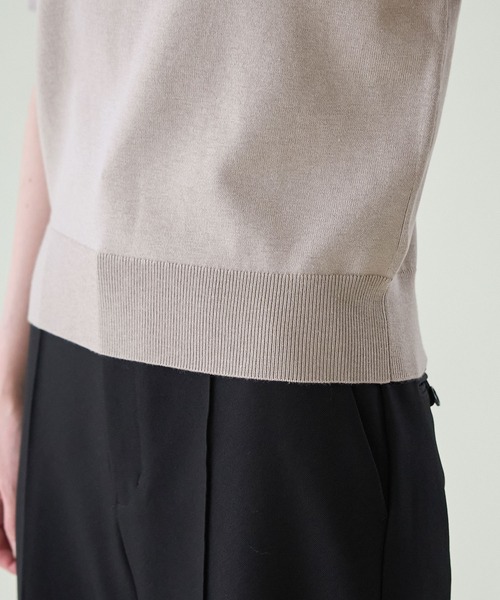 ROPE' PICNIC（ロペピクニック）の「綿シルクニットプルオーバー（ニット/セーター・レディース・オフホワイト/ブルー/ブラック/グレー系その他・38）」の11枚目の写真