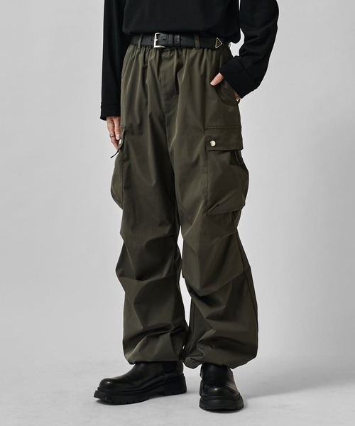 Neucon/ニューコン】ダブルポケットパラシュートカーゴパンツ（カーゴ