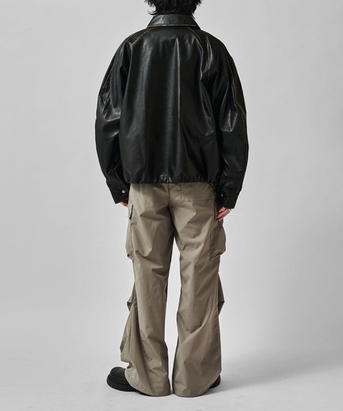 Neucon/ニューコン】ダブルポケットパラシュートカーゴパンツ