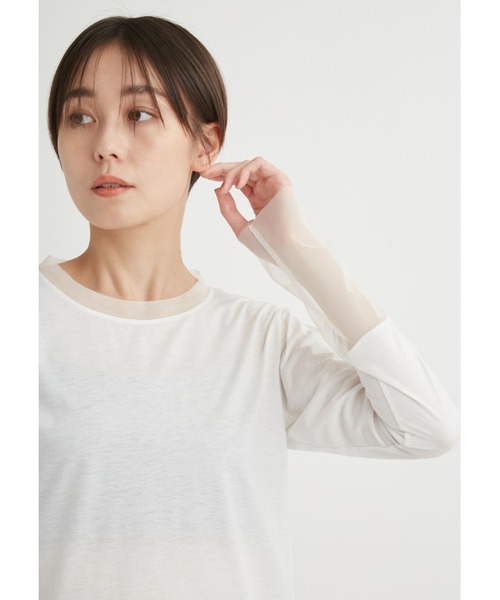 エミ チュールレイヤードトップス emmi emmi（エミ）の「チュールレイヤードトップス（Tシャツ
