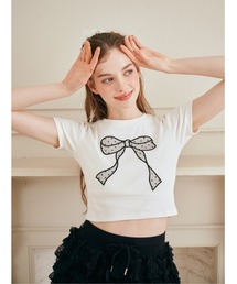 ドットリボンTシャツ