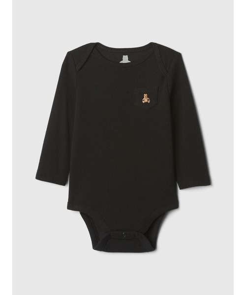 GAP（ギャップ）の「はじめてのお気に入り ボディスーツ (ベビー)（ロンパース・キッズ・ベージュ系その他/アイボリー/ピンク/ネイビー/ベージュ/レッド/ピンク系その他/オフホワイト/グレー/グリーン/ブルー/ブラック・80ｃｍ/90cm/50cm/70cm/60cm）」の4枚目の写真