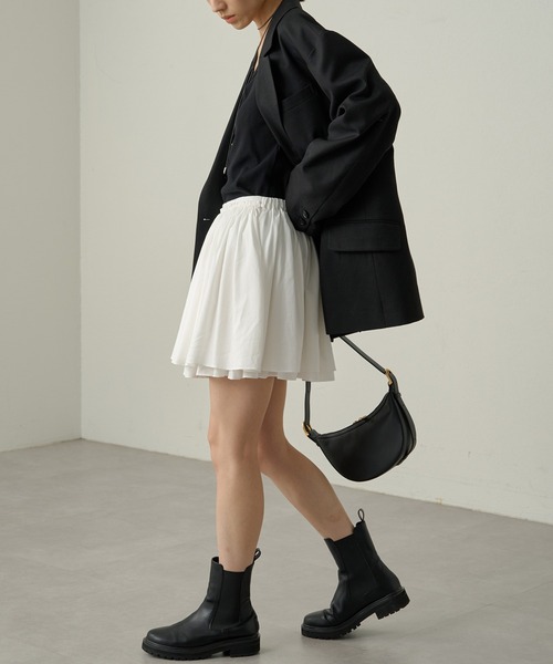 LOUNGEDRESS（ラウンジドレス）の「2WAYコットンギャザーミニ