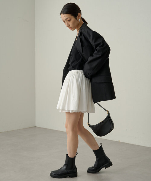 LOUNGEDRESS（ラウンジドレス）の「2WAYコットンギャザーミニ