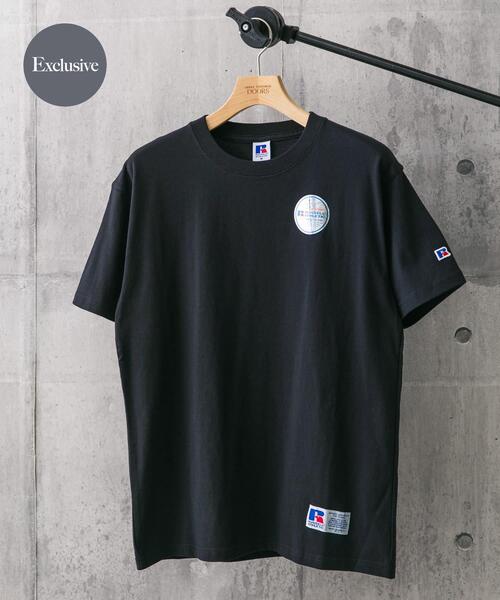 Russell Athletic(ラッセルアスレティック)の「『別注』RUSSELL ATHLETIC×DOORS USA Cotton Basic Tee(Tシャツ/カットソー・メンズ・グレー/ブラック/ホワイト・MEDIUM/LARGE)」の3枚目の写真