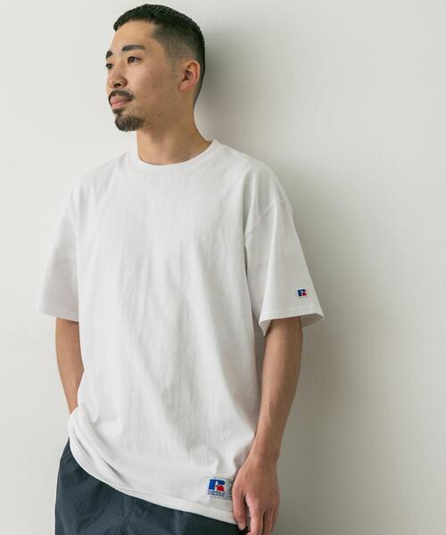 Russell Athletic(ラッセルアスレティック)の「『別注』RUSSELL ATHLETIC×DOORS USA Cotton Basic Tee(Tシャツ/カットソー・メンズ・グレー/ブラック/ホワイト・MEDIUM/LARGE)」の7枚目の写真