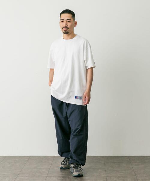 Russell Athletic(ラッセルアスレティック)の「『別注』RUSSELL ATHLETIC×DOORS USA Cotton Basic Tee(Tシャツ/カットソー・メンズ・グレー/ブラック/ホワイト・MEDIUM/LARGE)」の9枚目の写真