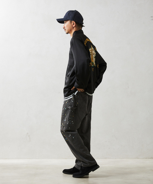 TOWNCRAFT（タウンクラフト）の「TOWNCRAFT/ タウンクラフト 別注 スーベニアジャケット”PARIS”（ミリタリージャケット・メンズ・ブラック/ネイビー・LARGE/MEDIUM）」の6枚目の写真