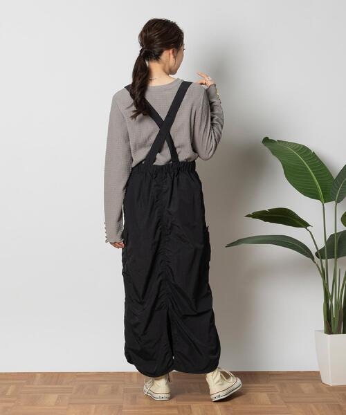 BACK NUMBER（バックナンバー）の「BACK NUMBER(バックナンバー)ナイロンカーゴスカート（スカート・レディース・ブラック/オリーブ・M/L）」の16枚目の写真
