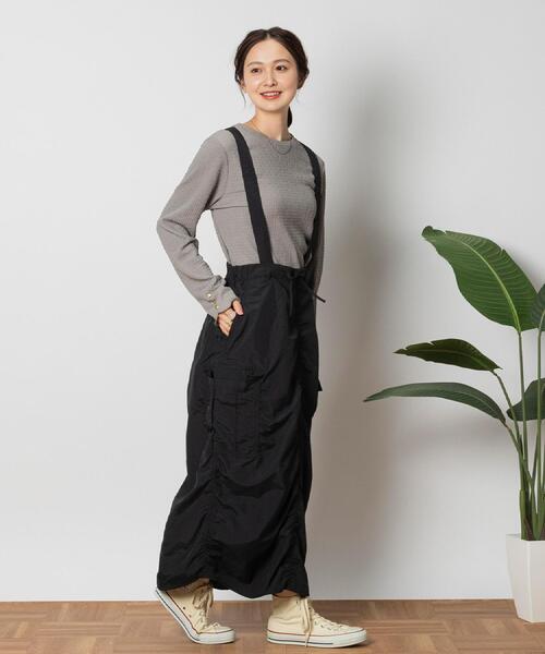 BACK NUMBER（バックナンバー）の「BACK NUMBER(バックナンバー)ナイロンカーゴスカート（スカート・レディース・ブラック/オリーブ・M/L）」の18枚目の写真