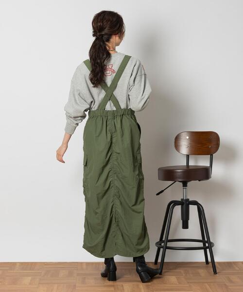 BACK NUMBER（バックナンバー）の「BACK NUMBER(バックナンバー)ナイロンカーゴスカート（スカート・レディース・ブラック/オリーブ・M/L）」の22枚目の写真