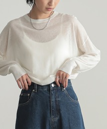 for/c | ゆるシアーニットプルオーバー【オーガニックコットン】(ニット/セーター)