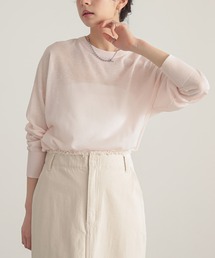 for/c（フォーシー）の「[新色追加]ゆるシアーニットプルオーバー【オーガニックコットン】（ニット/セーター）」