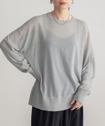 for/c | [新色追加]ゆるシアーニットプルオーバー【オーガニックコットン】(ニット/セーター)