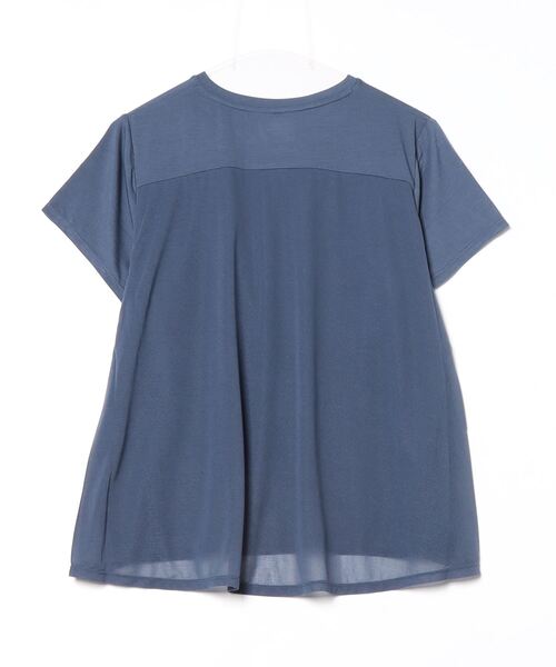 TIGORA（ティゴラ）の「ティゴラ TIGORA フィットネス 後ろシア付き半袖Tシャツ（Tシャツ/カットソー・レディース・ライラック/オレンジ/ダークブルー/ダークグレー・M/L/XL/S）」の5枚目の写真